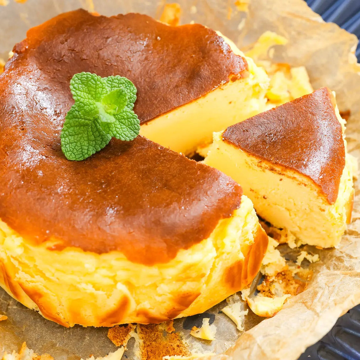 竹田牧場ジャージー牛乳のバスクチーズケーキ
